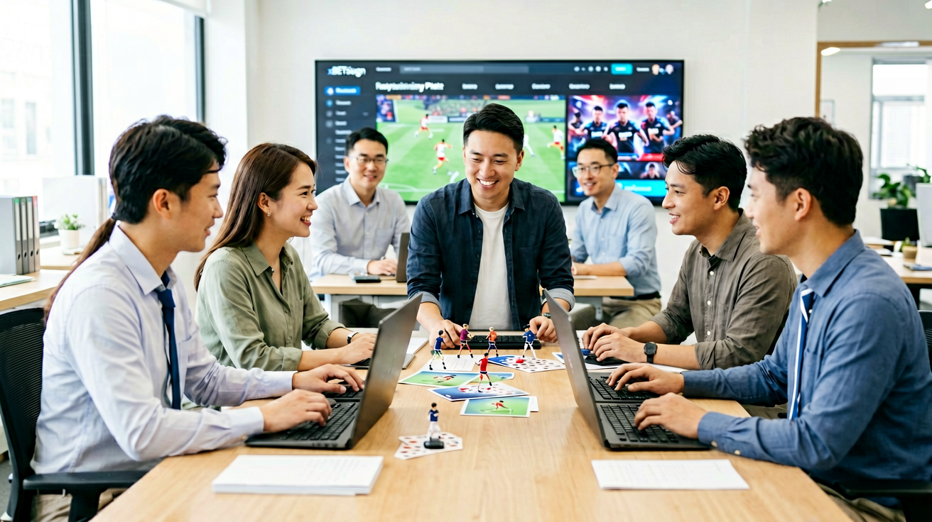1xBETSignup平台界面展示，包含体育与电竞游戏模块