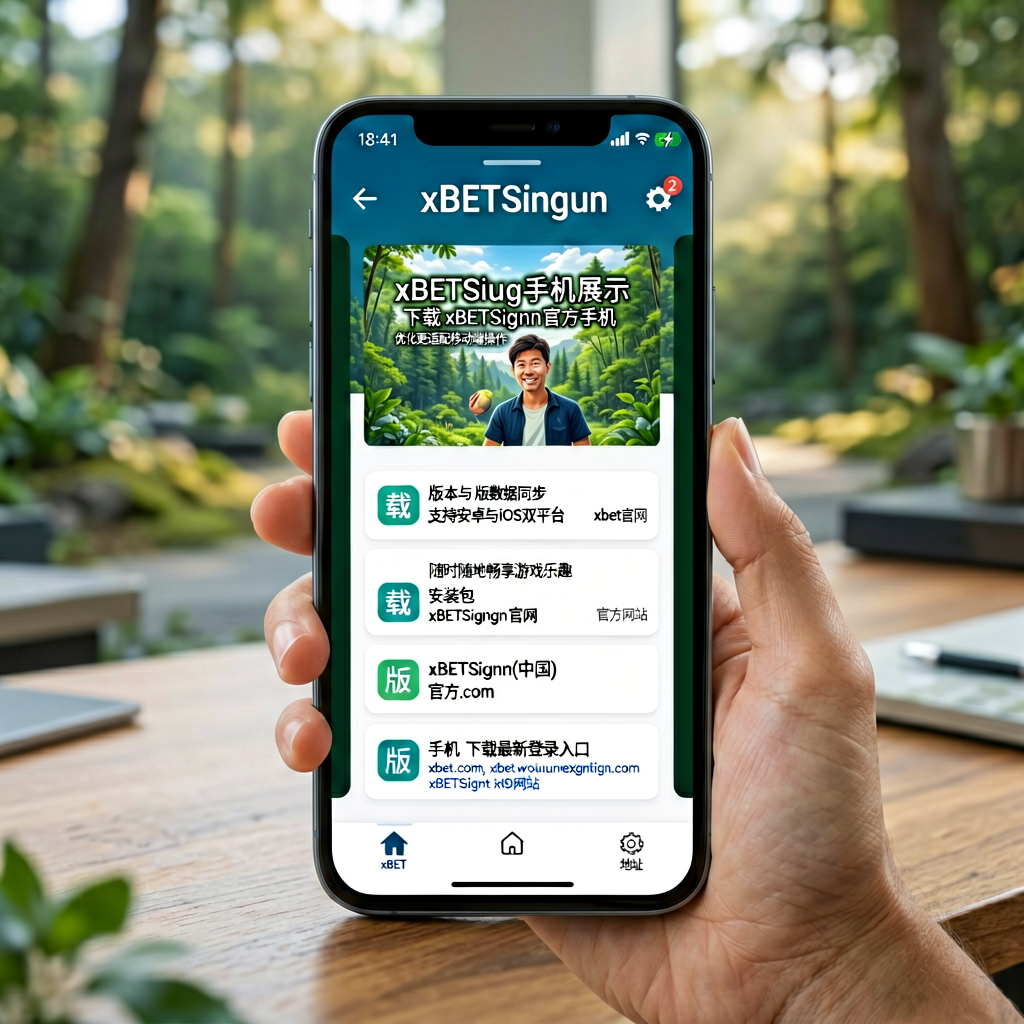 1xBETSignup手机APP界面展示，包含游戏分类与导航功能